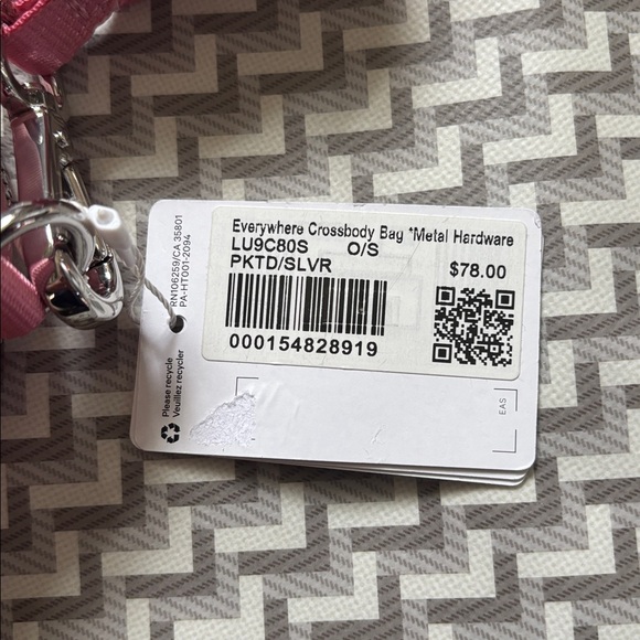 LULULEMON CROSSBODY BAG *MATAL HARDWARE IN PINK TIDE/SILVER NWT - Picture 9 of 9